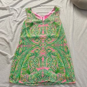Lilly Pulitzer Pink and Green Patterned Dress